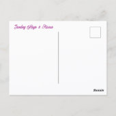 Blume Gelber Hibiskus Botanisch fotografisch Postkarte (Rückseite)