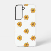 Blume Gelbes Markierungsfarbmuster Samsung Galaxy Hülle (Rückseite)