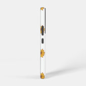 Blume Gelbes Markierungsfarbmuster Samsung Galaxy Hülle (Rechte Seite)