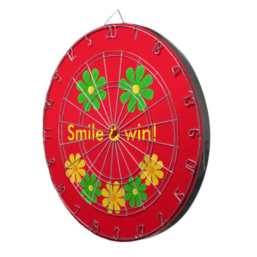 Blume, gelbgrüngelbe, leicht rote dartscheibe (Vorderseite rechts)