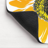 Blume Gelborange Mousepad (Ecke)
