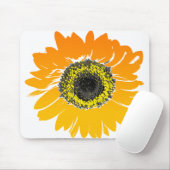 Blume Gelborange Mousepad (Mit Mouse)