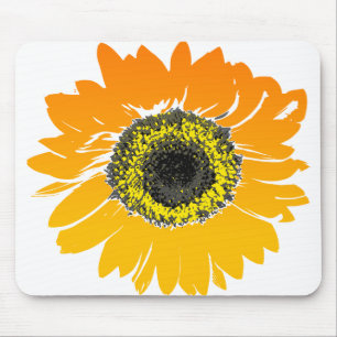 Blume Gelborange Mousepad