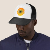 Blume Gelborange Truckerkappe (Beispiel)