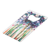 Blume Geldbeutel Flaschenöffner (Rückseite Schrägansicht)