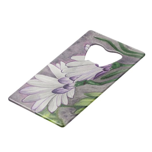 Blume Geldbeutel Flaschenöffner (Rückseite Schrägansicht)