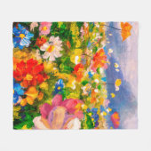 Blume Gemälde Gemälde Gemälde Gemälde Gemälde Fleecedecke (Vorderseite (Horizontal))