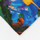 Blume Gemälde Gemälde Gemälde Gemälde Gemälde Fleecedecke (Ecke)