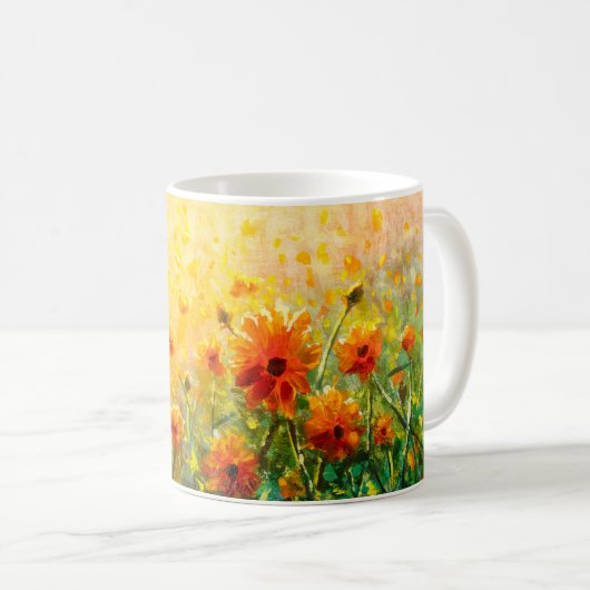Blume Gemälde Gemälde Gemälde Gemälde Gemälde Kaffeetasse (VorderseiteRechts)