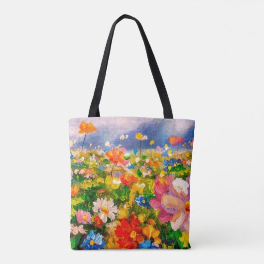 Blume Gemälde Gemälde Gemälde Gemälde Gemälde Tasche (Rückseite)