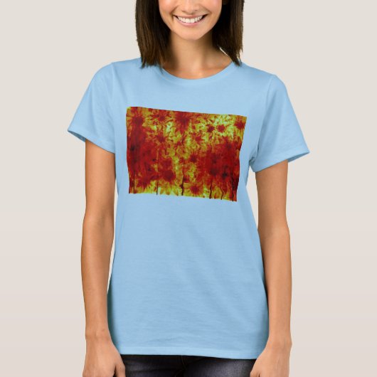 Blume Gemälde T - Shirt (Vorderseite)