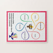 Blume gemeinsamer Werte - Unitarischer Universalis Puzzle (Horizontal)