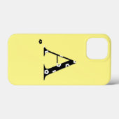 Blume Gemustert Letter A Case-Mate iPhone Fall Hülle (Rückseite (Horizontal))