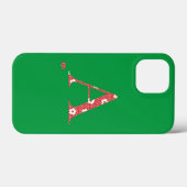 Blume Gemustert Letter A (rot & dots) Case Mate i (Rückseite (Horizontal))