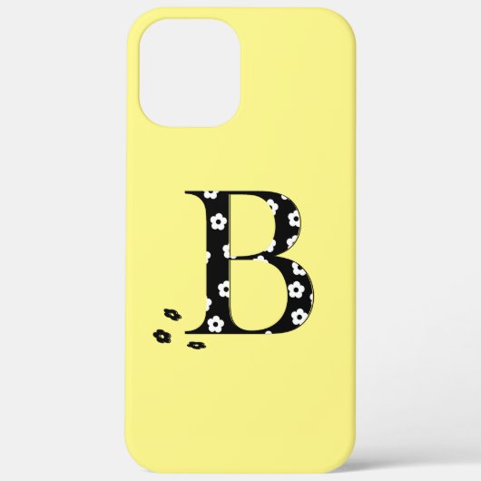 Blume Gemustert Letter B iPod Touch Cover (Rückseite)