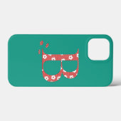 Blume Gemustert Letter B (rot & dots) Case-Mate iP iPhone Hülle (Rückseite (Horizontal))