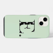 Blume Gemustert Letter E Case-Mate iPhone Fall Hülle (Rückseite (Horizontal))
