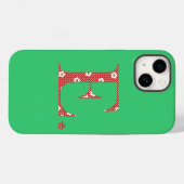 Blume Gemustert Letter E red & dots) Case-Mate iP iPhone Hülle (Rückseite (Horizontal))