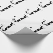 Blume Gemustert Letter J Geschenkpapier (Ecke)