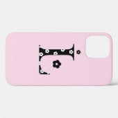 Blume Gemustert Letter L Barely There iPod Case (Rückseite (Horizontal))