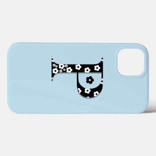 Blume Gemustert Letter P Case-Mate iPhone Fall Case-Mate iPhone Hülle (Rückseite (Horizontal))