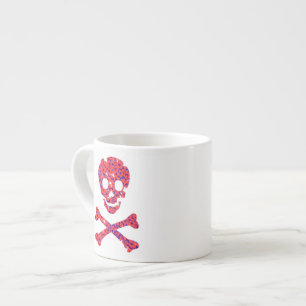 Blume Gemustert Skull Espressotasse