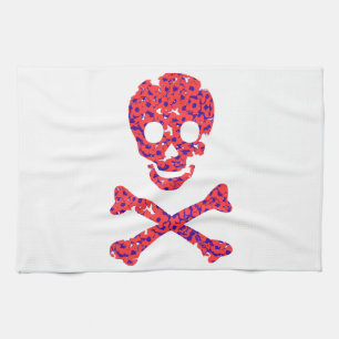 Blume Gemustert Skull Handtuch