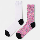 Blume Gemustert Socken (Linkes Detail)