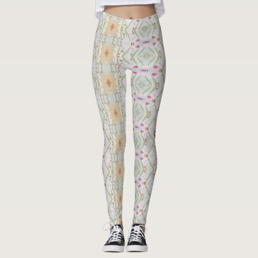 Blume Gemusterte Leggings (Vorderseite)