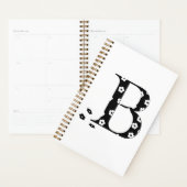 Blume Gemusterter Buchstabe B Planer (Anzeige)