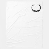 Blume Gemusterter Buchstabe C Fleecedecke (Vorderseite)