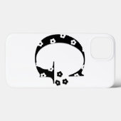 Blume Gemusterter Buchstabe G Case-Mate iPhone Hülle (Rückseite (Horizontal))