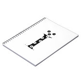 Blume Gemusterter Buchstabe I Notizblock (Linke Seite)