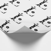 Blume Gemusterter Buchstabe L Geschenkpapier (Ecke)