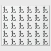 Blume Gemusterter Buchstabe L Geschenkpapier (Flach)