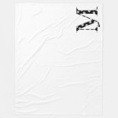 Blume Gemusterter Buchstabe M Fleecedecke (Vorderseite)