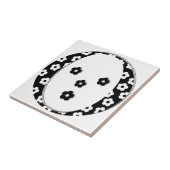 Blume Gemusterter Buchstabe O Fliese (Seite)
