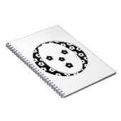 Blume Gemusterter Buchstabe O Notizblock (Rechte Seite)