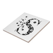 Blume Gemusterter Buchstabe S Fliese (Seite)