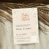 Blume Gender Reveal Baby Shower Einladung