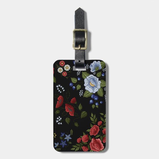 Blume Gepäckanhänger (Vorderseite vertikal)