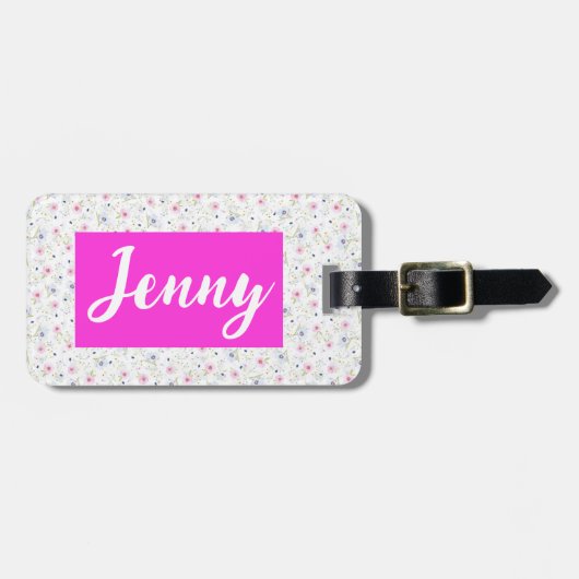 Blume Gepäckanhänger (Vorderseite horizontal)