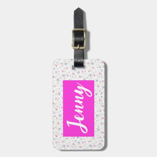 Blume Gepäckanhänger (Vorderseite vertikal)