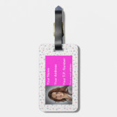 Blume Gepäckanhänger (Rückseite vertikal)