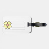 Blume Gepäckanhänger (Rückseite horizontal)