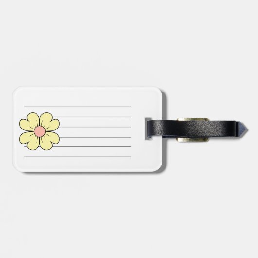 Blume Gepäckanhänger (Rückseite horizontal)