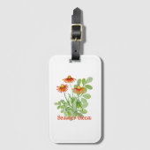 Blume Gepäckanhänger (Vorderseite Vertikal)