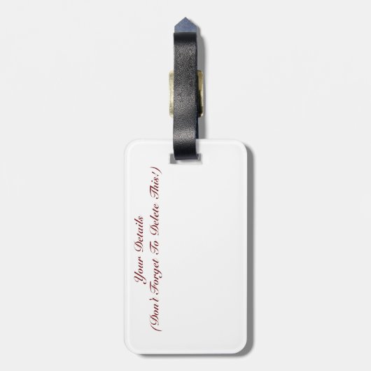 BLUME GEPÄCKANHÄNGER (Rückseite vertikal)