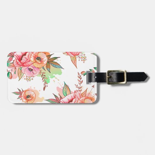 Blume Gepäckanhänger (Vorderseite horizontal)