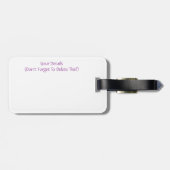 BLUME GEPÄCKANHÄNGER (Rückseite horizontal)